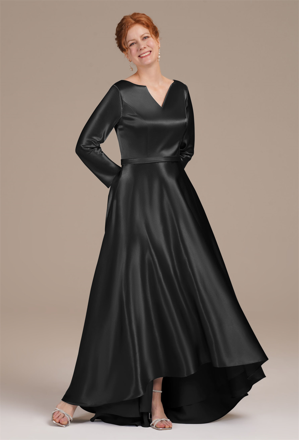 AW Presto Black Metallic  Mother of the Bride Dresses